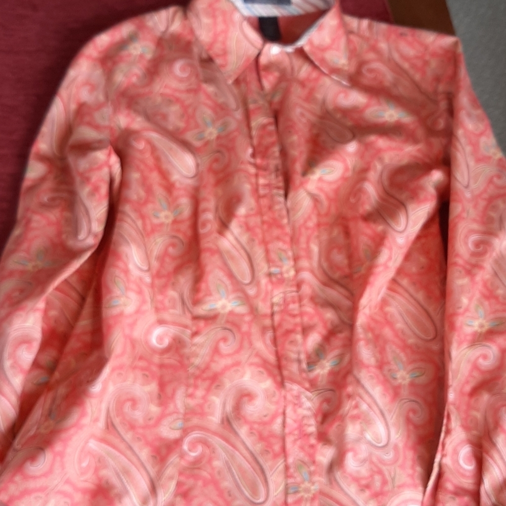 Liz Claiborne paisley button down shirt